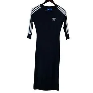 adidas | Dresses | Adidas Originals 3stripes Midi Dress